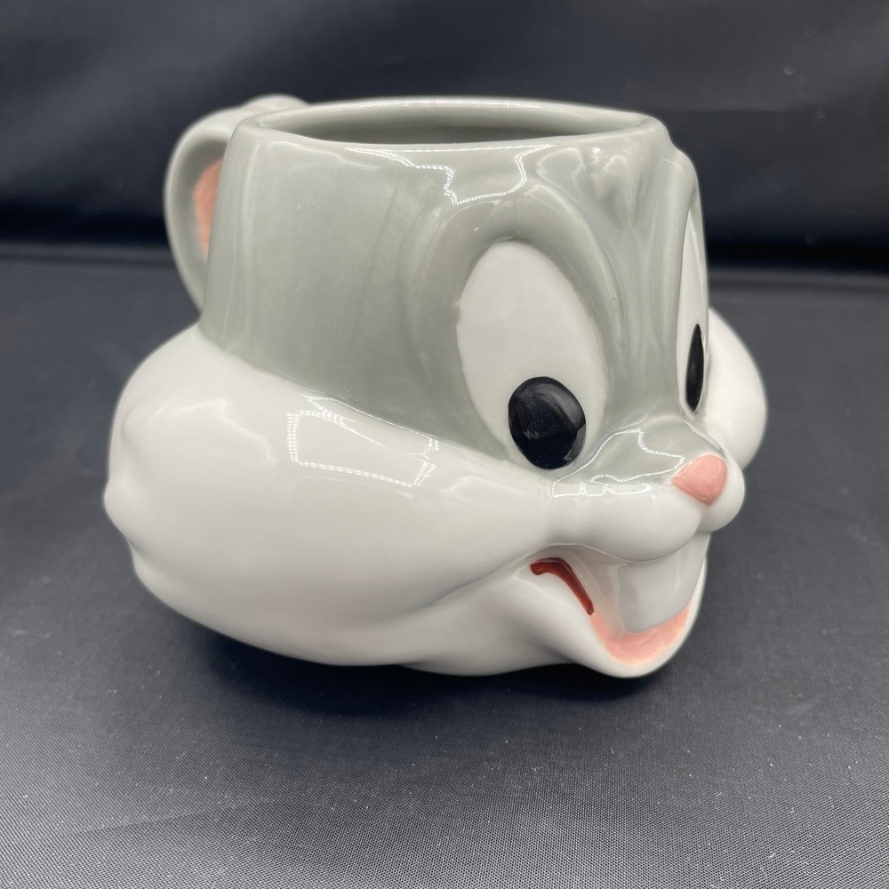 Bugs Bunny Face Head Vintage Figural Mug Applause Looney Tunes